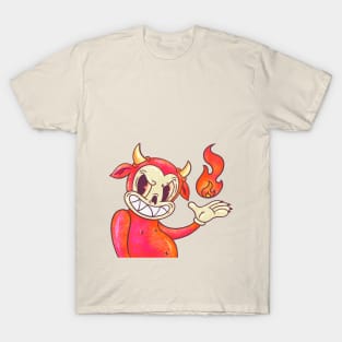 Devil with flame T-Shirt